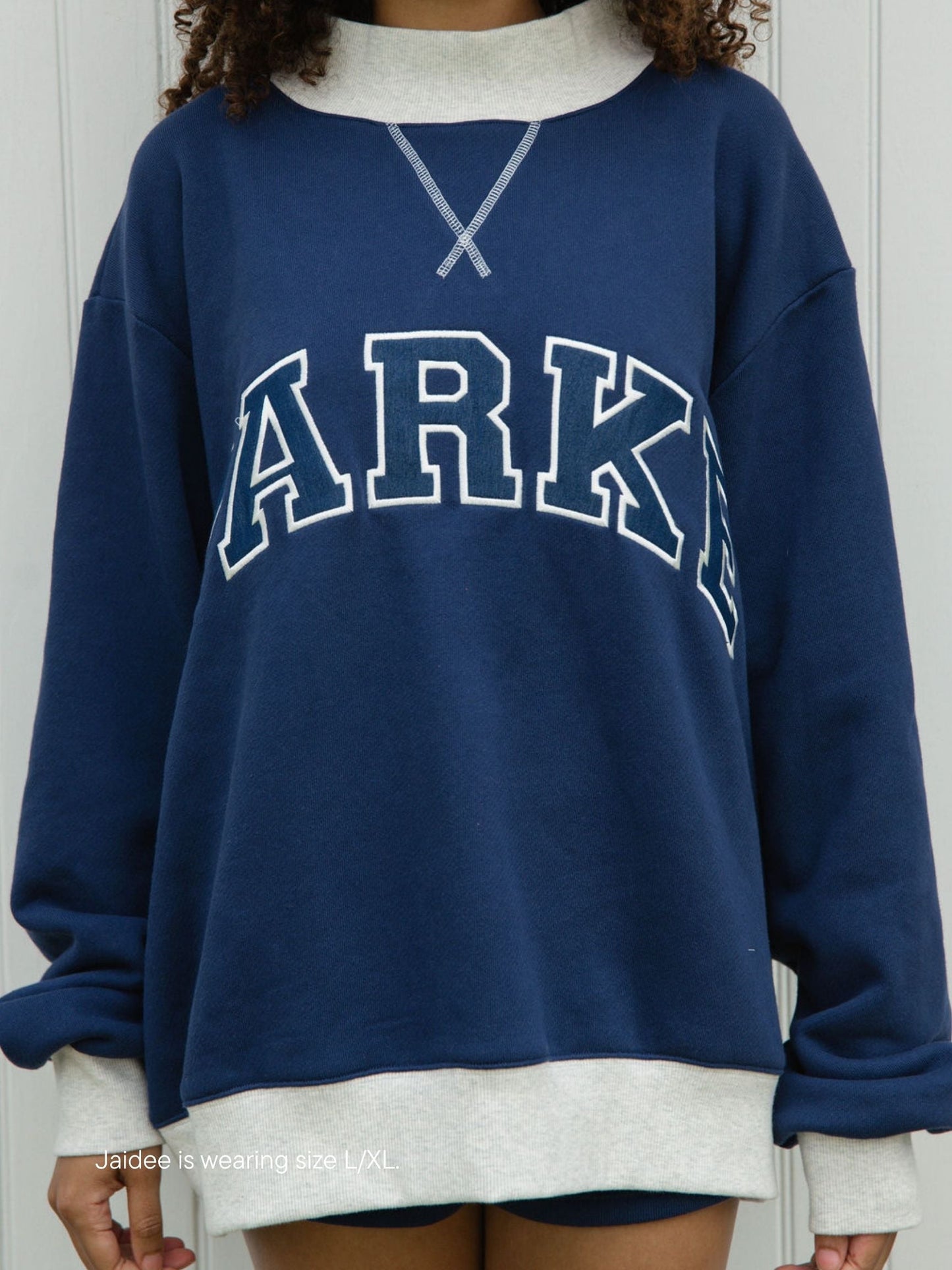 Back to School Two Tone Varsity Mockneck